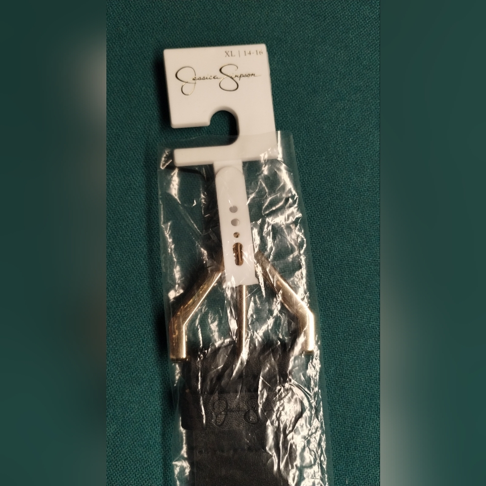 NWT Jessica Simpson Black Fashion Belt Size XL